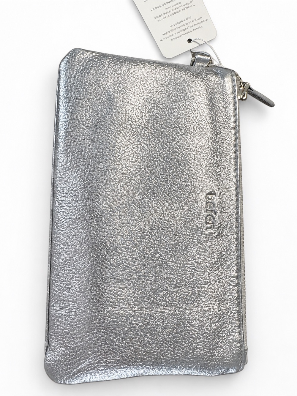 Bellroy Metallic Silver Zip Phone Pouch